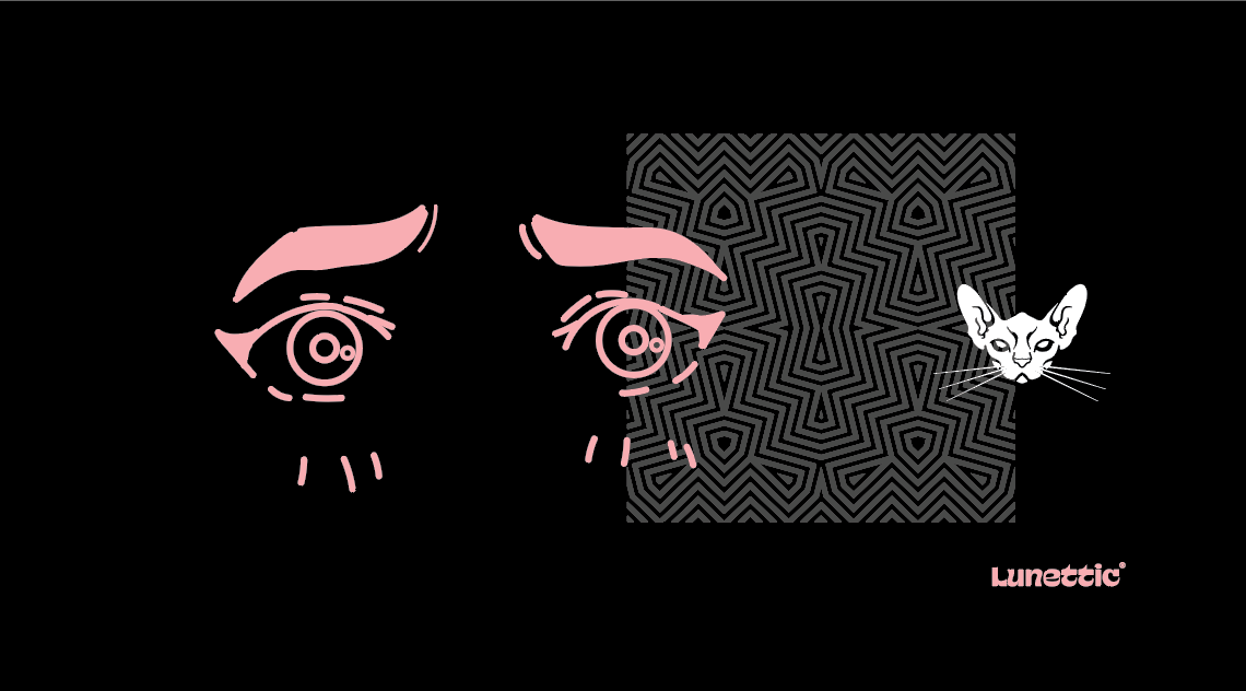 High-contrast spiral pulling the eye to the centre